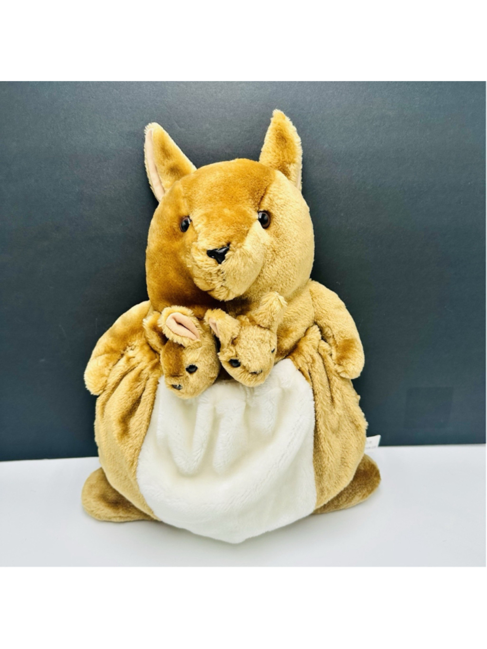 VTG Dayton Hudson Kangaroo Plush Pajama Pal w/ 2 Baby Joeys Stuffed Animal 17”
